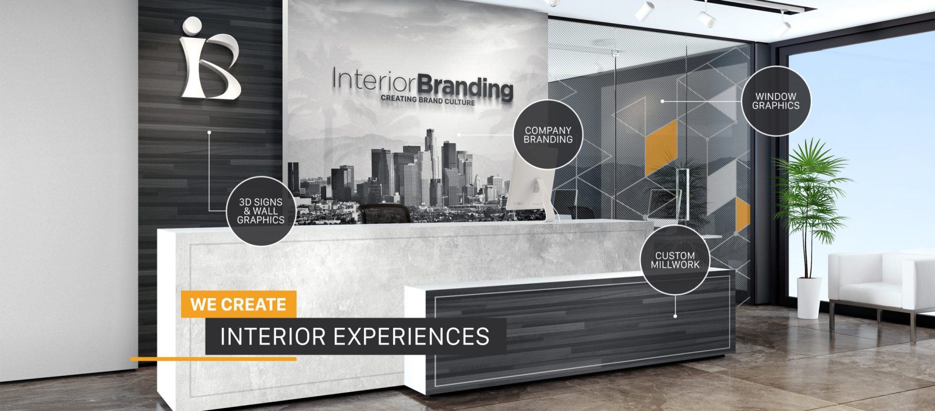 Interior branding detail